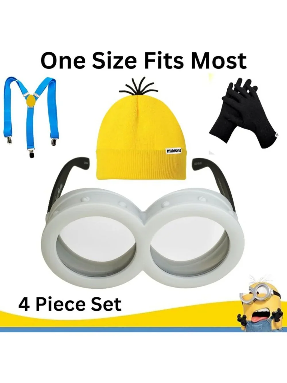 Despicable Me Minions Accessories Set | Goggles, Hats, Gloves & More Fun Gear